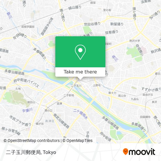二子玉川郵便局 map