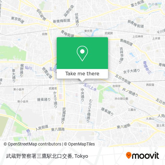 武蔵野警察署三鷹駅北口交番 map