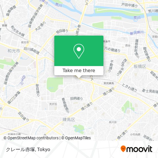 クレール赤塚 map