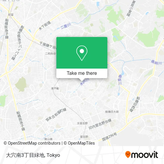 大穴南3丁目緑地 map