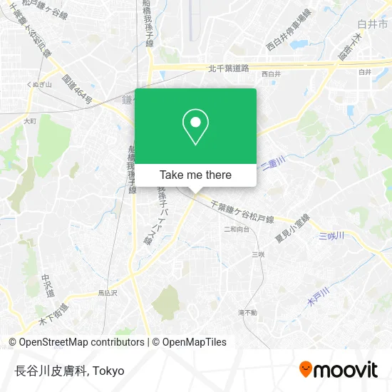 長谷川皮膚科 map