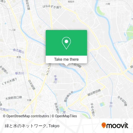 緑と水のネットワーク map