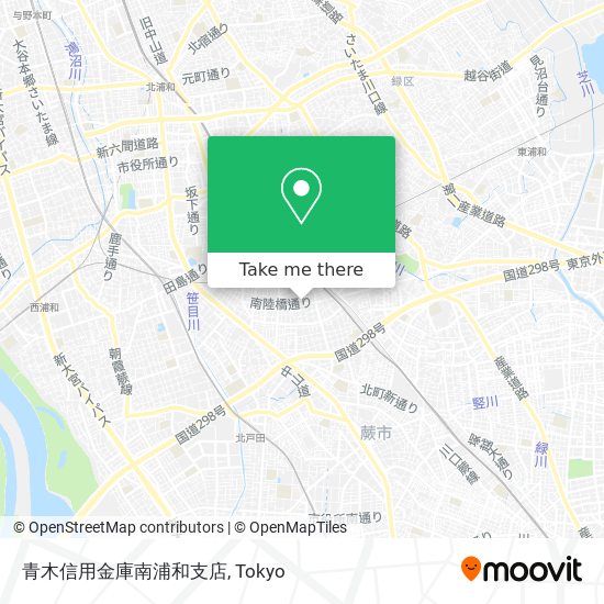 青木信用金庫南浦和支店 map