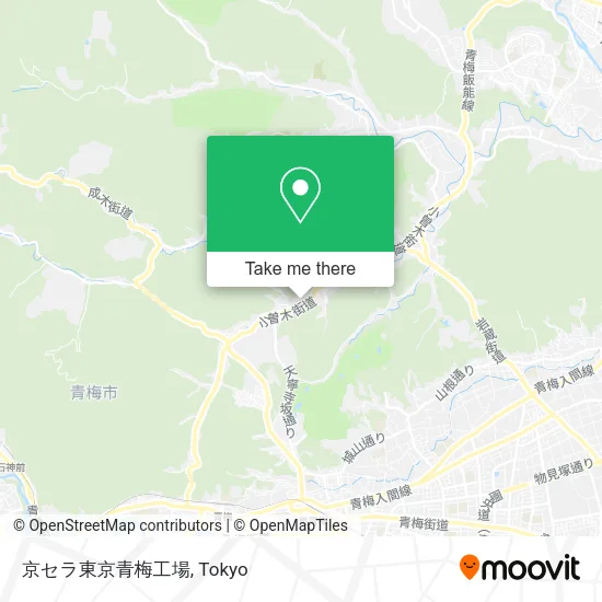 京セラ東京青梅工場 map