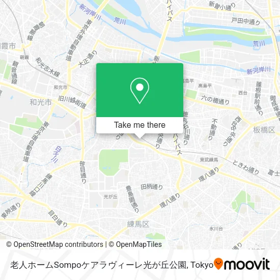 老人ホームSompoケアラヴィーレ光が丘公園 map