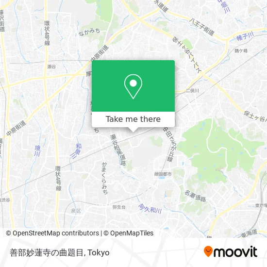 Zenbu Myoren Temple Curve Title map