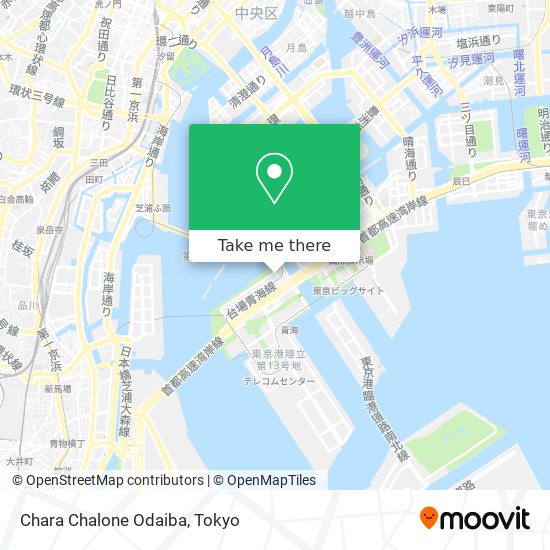 Chara Chalone Odaiba map