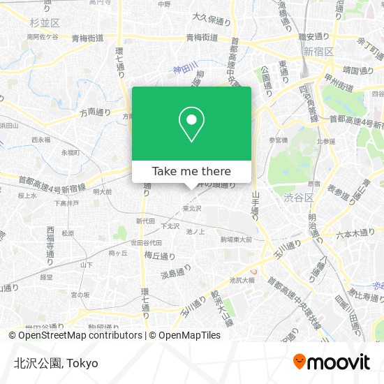北沢公園 map
