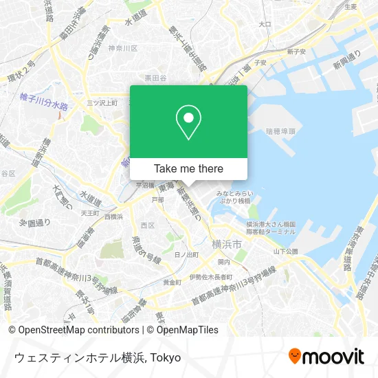 Westin Hotel Yokohama map