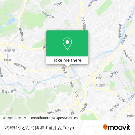 武蔵野うどん 竹國 狭山笹井店 map