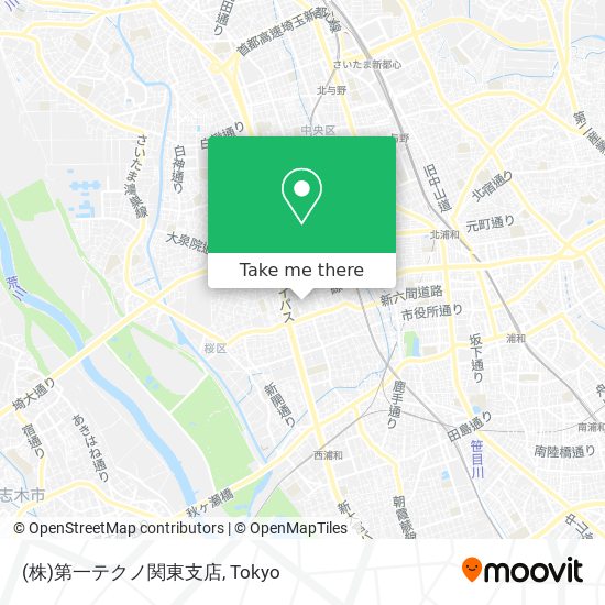 (株)第一テクノ関東支店 map