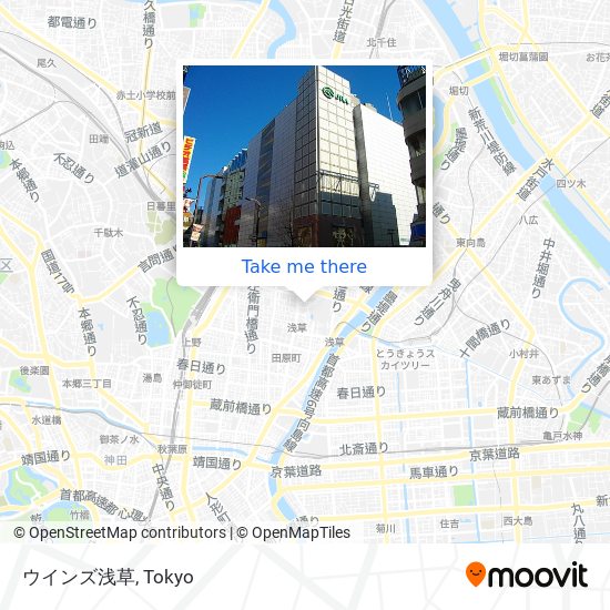 ウインズ浅草 map