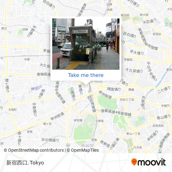 新宿西口 map