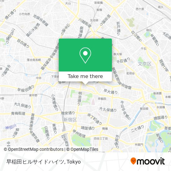 早稲田ヒルサイドハイツ map