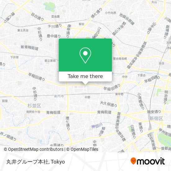 丸井グループ本社 map