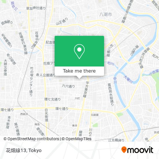花畑線13 map