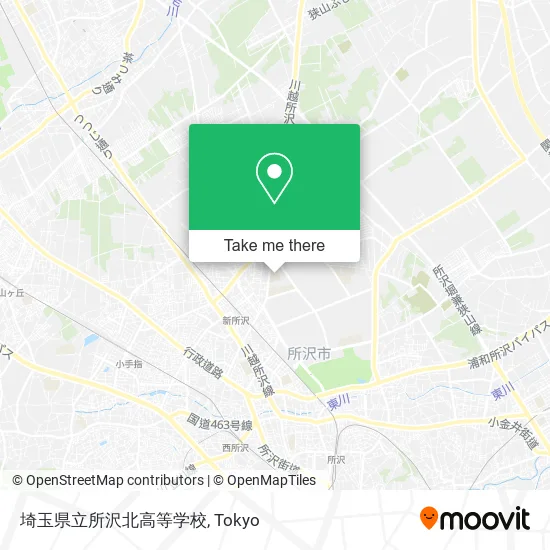 埼玉県立所沢北高等学校 map