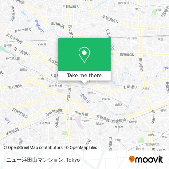 ニュー浜田山マンション map