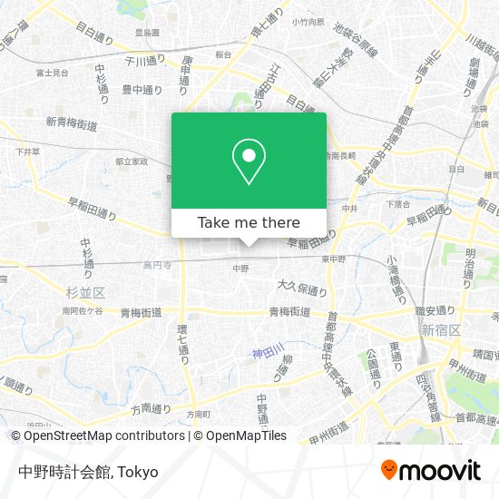 中野時計会館 map