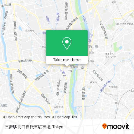 三郷駅北口自転車駐車場 map