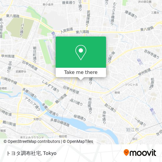 トヨタ調布社宅 map