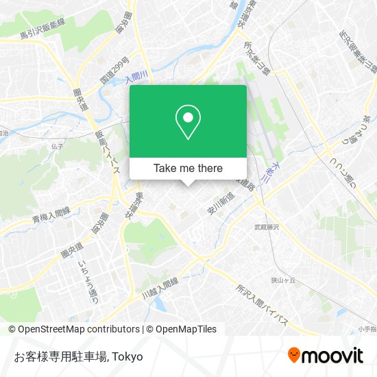 お客様専用駐車場 map