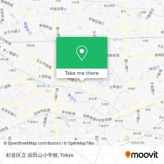 杉並区立 浜田山小学校 map