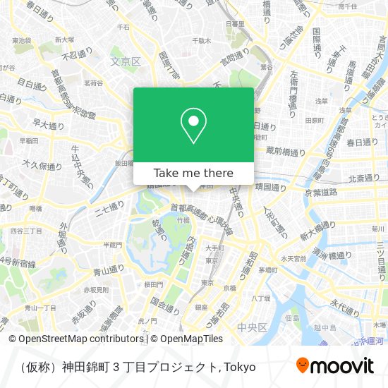 （仮称）神田錦町 3 丁目プロジェクト map