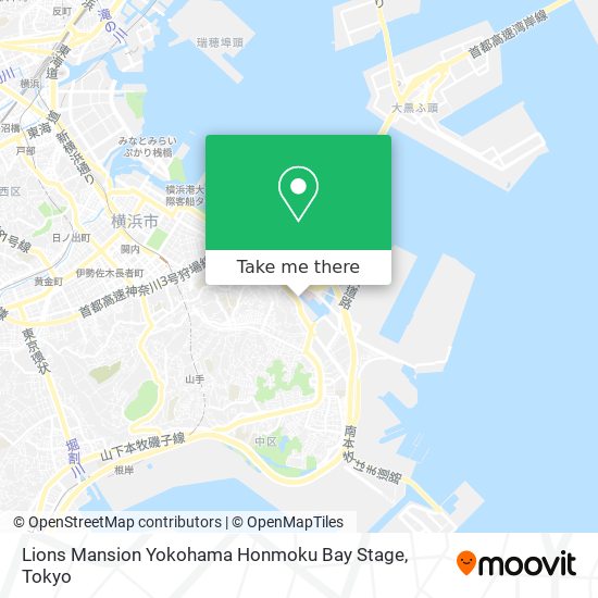 Lions Mansion Yokohama Honmoku Bay Stage map