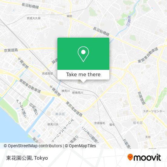 東花園公園 map