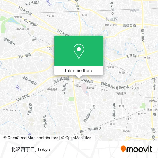 上北沢四丁目 map