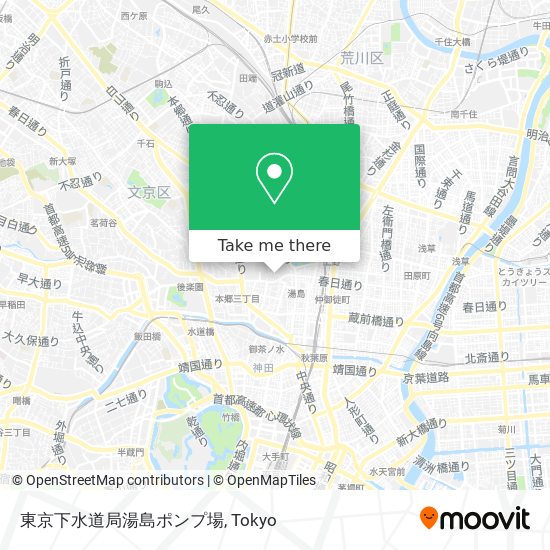 東京下水道局湯島ポンプ場 map