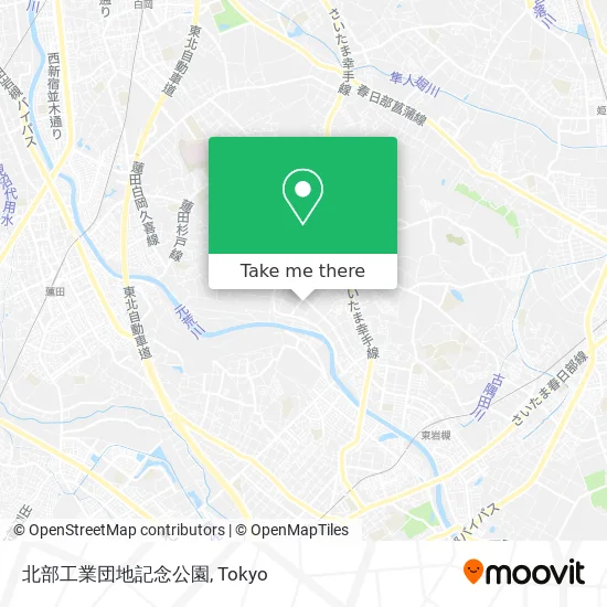 北部工業団地記念公園 map