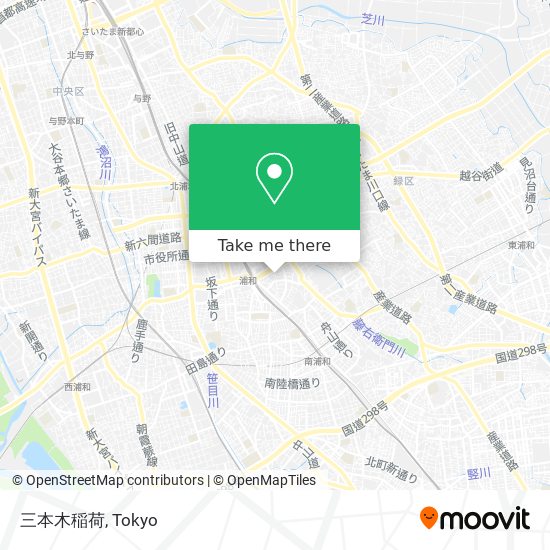 三本木稲荷 map