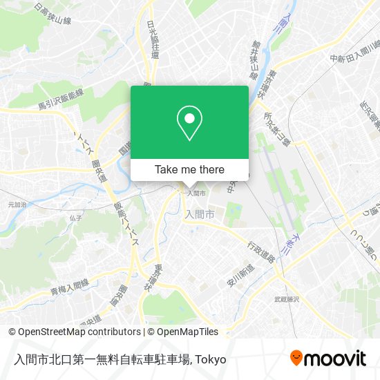 入間市北口第一無料自転車駐車場 map