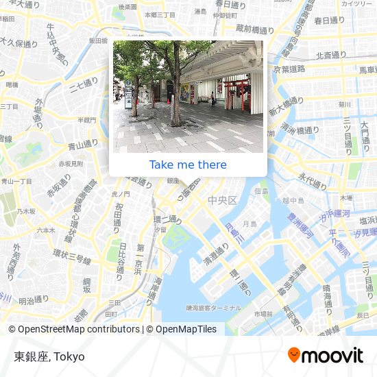 東銀座 map