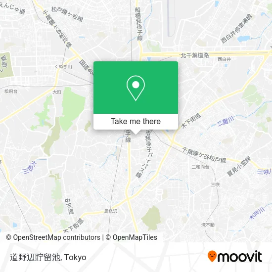 道野辺貯留池 map