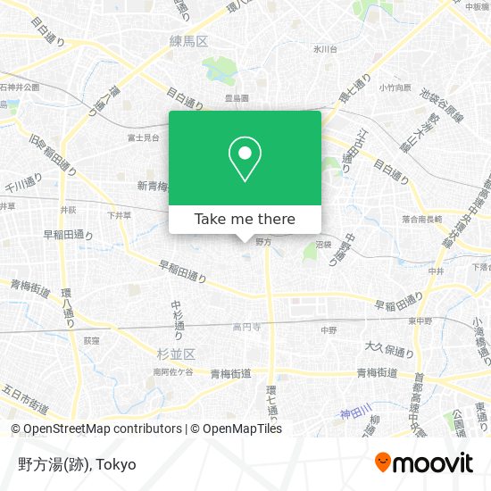 野方湯(跡) map