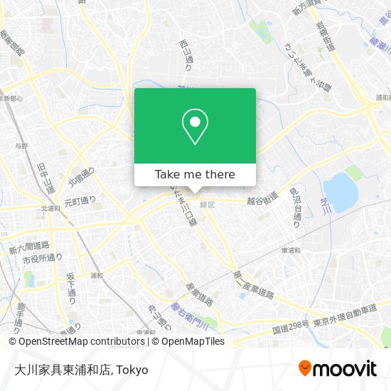 大川家具東浦和店 map