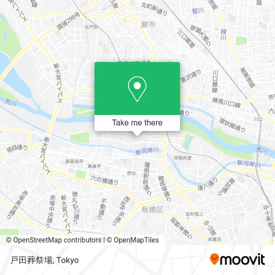 戸田葬祭場 map