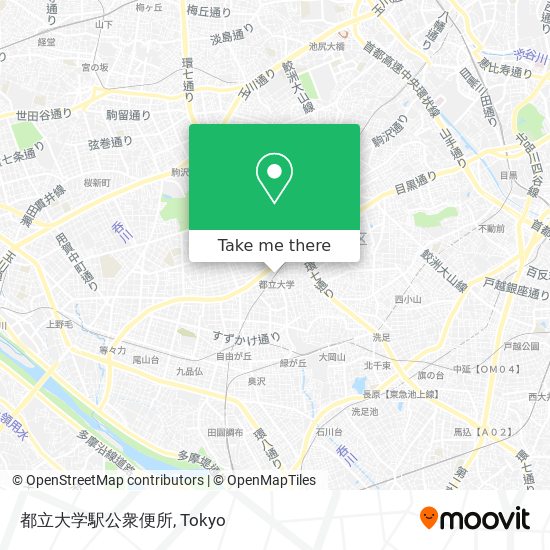 都立大学駅公衆便所 map