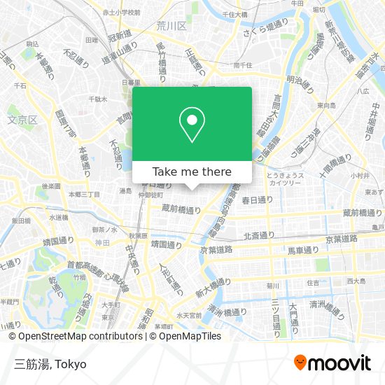 三筋湯 map