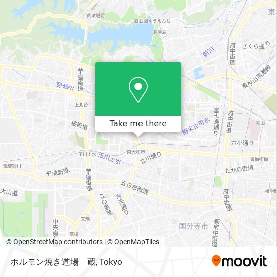 ホルモン焼き道場　蔵 map