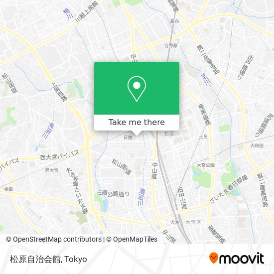 松原自治会館 map