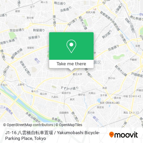 J1-16.八雲橋自転車置場 / Yakumobashi Bicycle-Parking Place map