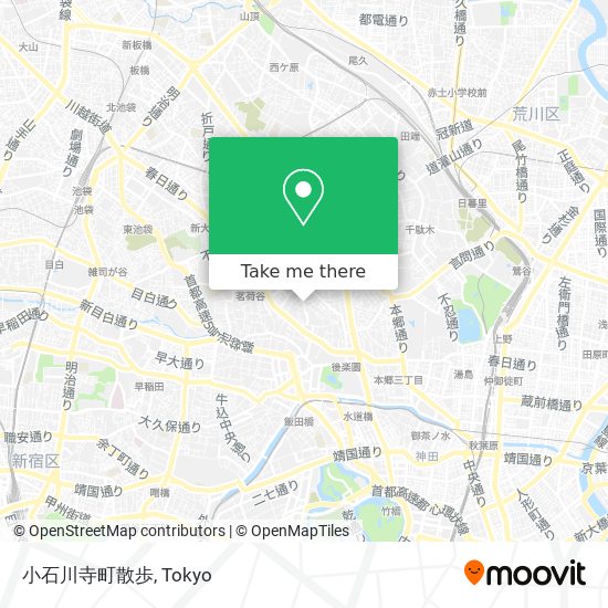 小石川寺町散歩 map