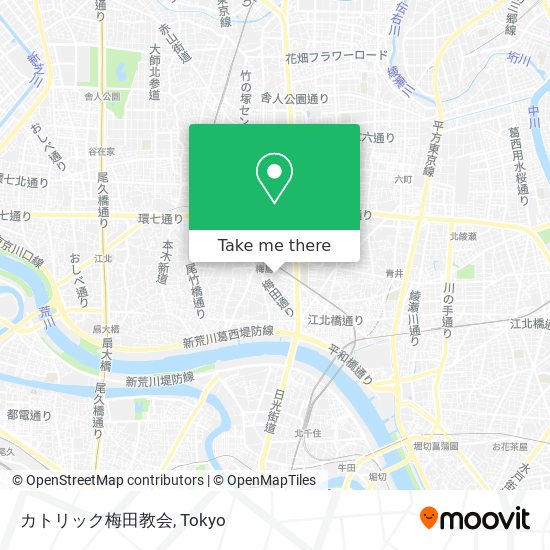 カトリック梅田教会 map