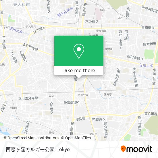 西恋ヶ窪カルガモ公園 map