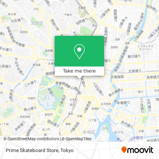 Prime Skateboard Store map