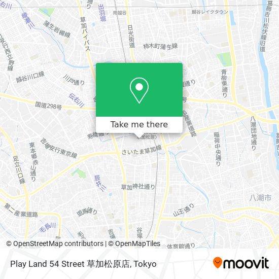 Play Land 54 Street 草加松原店 map